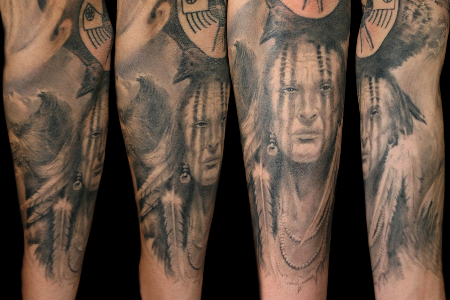 Unique & Custom Black and White Tattoos NYC | Caesar The Hun